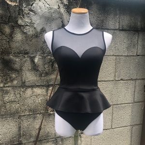 Vintage Peplum swimsuit/leotard